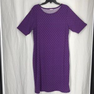 LuLaRoe athleisure dress purple 3X